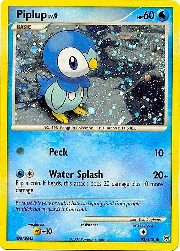 Diamond & Pearl Piplup [Cosmos-Holo] Pokémon card
